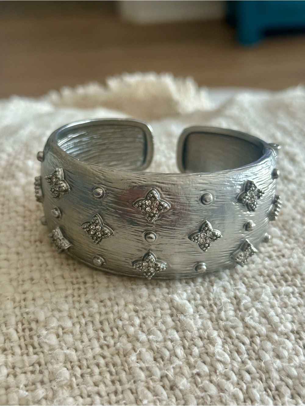 Matte Silver Cuff - Picture 2 of 5